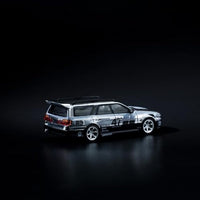 PR6400056 POP RABE 1/64 Nissan Stagea Chrome Silver