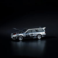 PR6400056 POP RABE 1/64 Nissan Stagea Chrome Silver