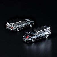 PR6400056 POP RABE 1/64 Nissan Stagea Chrome Silver