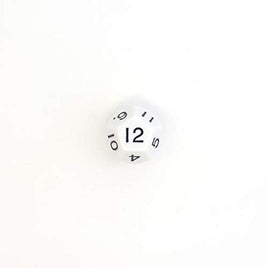 28mm 12面ダイス 白