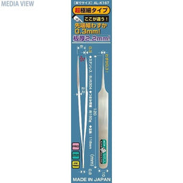 AL-K167 シモムラアレック 職人堅気 精密ピンセットBILL 0.3幅(超極細タイプ)