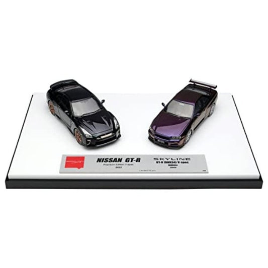 EMCOF015 EIDOLON 1/43 NISSAN GT-R & SKYLINE GT-R set Midnight Purple 3
