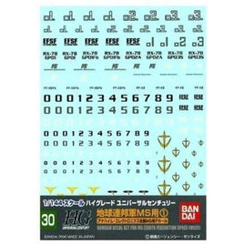 ガンダムデカール No.30 HGUC 汎用-地球連邦1