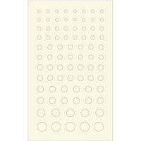 CSS-GLO-GR 円形シール Xシリーズ 蓄光グリーン (2.0~6.0mm)(1枚入)