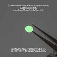 CSS-GLO-GR 円形シール Xシリーズ 蓄光グリーン (2.0~6.0mm)(1枚入)