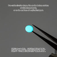 CSS-GLO-BL 円形シール Xシリーズ 蓄光ブルー (2.0~6.0mm)(1枚入)