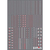RB02-144WAR 1/144 RB02 コーションデカール ホワイト&レッド(1枚入)
