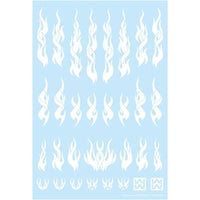 FTSL-WHI ファイアトライバルデカール ソリッド ホワイト(1枚入)