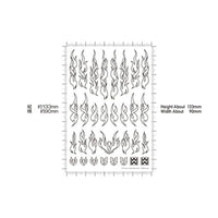 FTOL-BLK ファイアトライバルデカール アウトライン ブラック(1枚入)