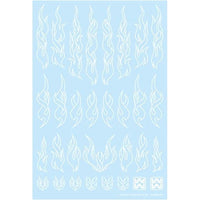 FTOL-WHI 2ファイアトライバルデカール アウトライン ホワイト(1枚入)