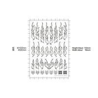 FTOL-WHI 2ファイアトライバルデカール アウトライン ホワイト(1枚入)