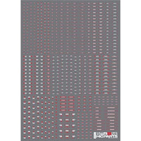 RB03-144WAR 1/144 RB03 コーションデカール ホワイト&レッド(1枚入)