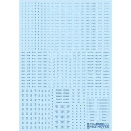RB03-144BLU 1/144 RB03 コーションデカール ワンカラーブルー(1枚入)