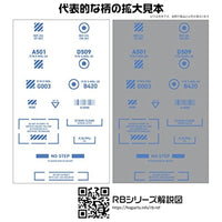 RB03-144BLU 1/144 RB03 コーションデカール ワンカラーブルー(1枚入)