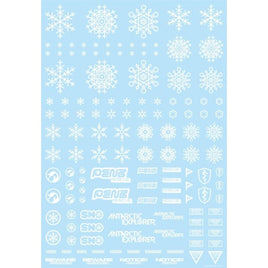 SNO-1C-WHI 雪のデカール ホワイト (1枚入り)