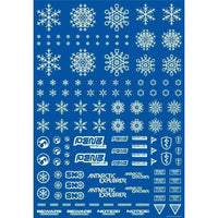 SNO-1C-WHI 雪のデカール ホワイト (1枚入り)