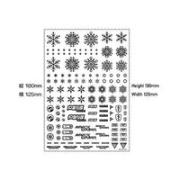 SNO-1C-WHI 雪のデカール ホワイト (1枚入り)