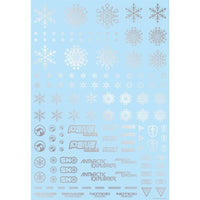 SNO-1C-SIL 雪のデカール シルバー (1枚入り)