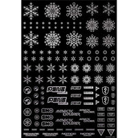 SNO-1C-SIL 雪のデカール シルバー (1枚入り)