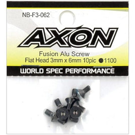 NB-F3-062 Fusion Alu Screw (Flat Head 3mm x 6mm 10pic)