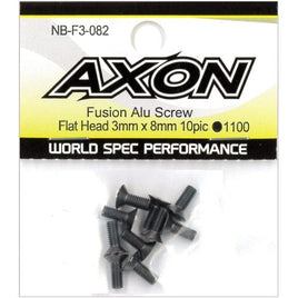 NB-F3-082 Fusion Alu Screw (Flat Head 3mm x 8mm 10pic)