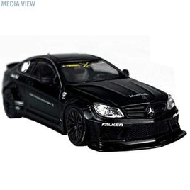 KJ64001BK KJ Miniatures 1/64 LBWK Mercedes-Benz C63 Coupe Matte Black