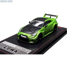 IG2384 1/64 LB-Silhouette WORKS GT Nissan 35GT-RR Green Metallic