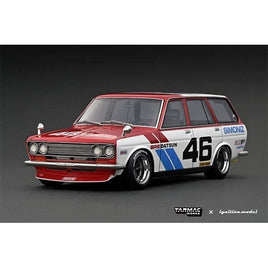IG3063 ターマックワークス 1/18 Datsun Bluebird (510) Wagon Red/White