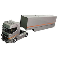 TK-KF037-7 KENGFAI 1/64 Scania transport vehicle Silver