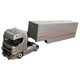 TK-KF037-7 KENGFAI 1/64 Scania transport vehicle Silver
