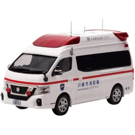 CN431801 CARNEL 1/43 日産 パラメディック 2018 神奈川県川崎市消防局高規格救急車