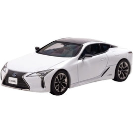 CN431704 CARNEL 1/43 レクサス LC500h L package (GWZ100) 2017 White Nova Glass Flake