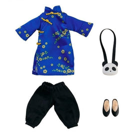 ねんどろいどどーる おようふくセット チャイナ服 ロング丈(ブルー)