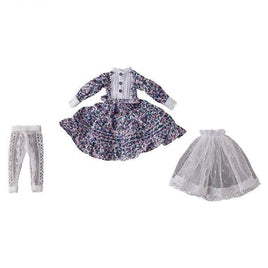 Harmonia humming スペシャルアウトフィットシリーズ(フラワープリントワンピースブルー)Designed by SILVER BUTTERFLY