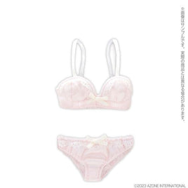 PNM/LL胸用 ブリリアントブラ&ショーツset ペールピンク