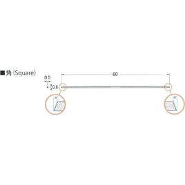 スピアダイヤ 角 #600