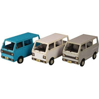 MS077 1/80ペーパーキット まちかどアクセサリーシリーズ 軽自動車バン(白・青・シルバー)