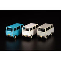 MS077 1/80ペーパーキット まちかどアクセサリーシリーズ 軽自動車バン(白・青・シルバー)