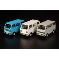 MS077 1/80ペーパーキット まちかどアクセサリーシリーズ 軽自動車バン(白・青・シルバー)