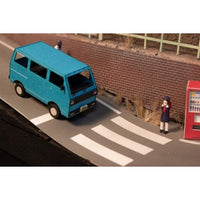 MS077 1/80ペーパーキット まちかどアクセサリーシリーズ 軽自動車バン(白・青・シルバー)