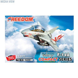 FRE162061 フリーダムモデルキット コンパクトシリーズ:F-14A トムキャット 米海軍 VF-111 サンダウナーズ 2 in 1 (限定版)