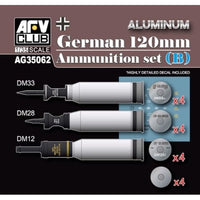 AG35062 AFV 1/35 ドイツ軍 120mm 弾薬セット(B) アルミニウム