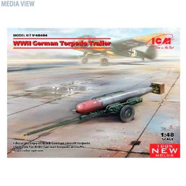 48404  ICM 1/48 WWII ドイツ 魚雷牽引トレーラー