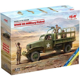 35599 ICM 1/35 WWII G7107 米軍パトロール軍用車 w/MG M1919A4