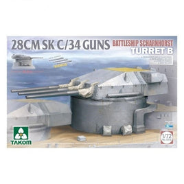 TKO5016 タコム 1/ 72 ドイツ戦艦 シャルンホルスト B砲塔 28CM SK C/ 34