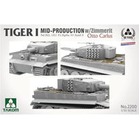 TKO2200 タコム 1/35 Sd.Kfz.181 Pz.Kpfw.VI タイガーI 中期型 w/ツィンメリットコーティング `オットー・カリウス` (限定版)