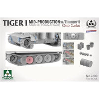TKO2200 タコム 1/35 Sd.Kfz.181 Pz.Kpfw.VI タイガーI 中期型 w/ツィンメリットコーティング `オットー・カリウス` (限定版)