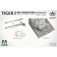 TKO2200 タコム 1/35 Sd.Kfz.181 Pz.Kpfw.VI タイガーI 中期型 w/ツィンメリットコーティング `オットー・カリウス` (限定版)