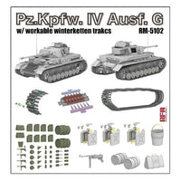 RFM5102 ライフィールドモデル 1/35 IV号戦車 G型w/ヴィンター ケッテン