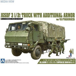 1/72 ミリタリーモデルキット No.11 陸上自衛隊 3 1/2t トラック装甲強化型(隊員6体セット)
